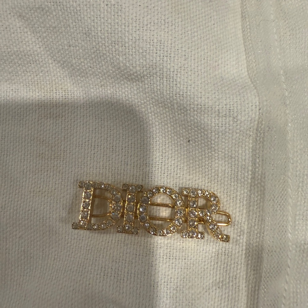 Dior Gold and Silver Brooch